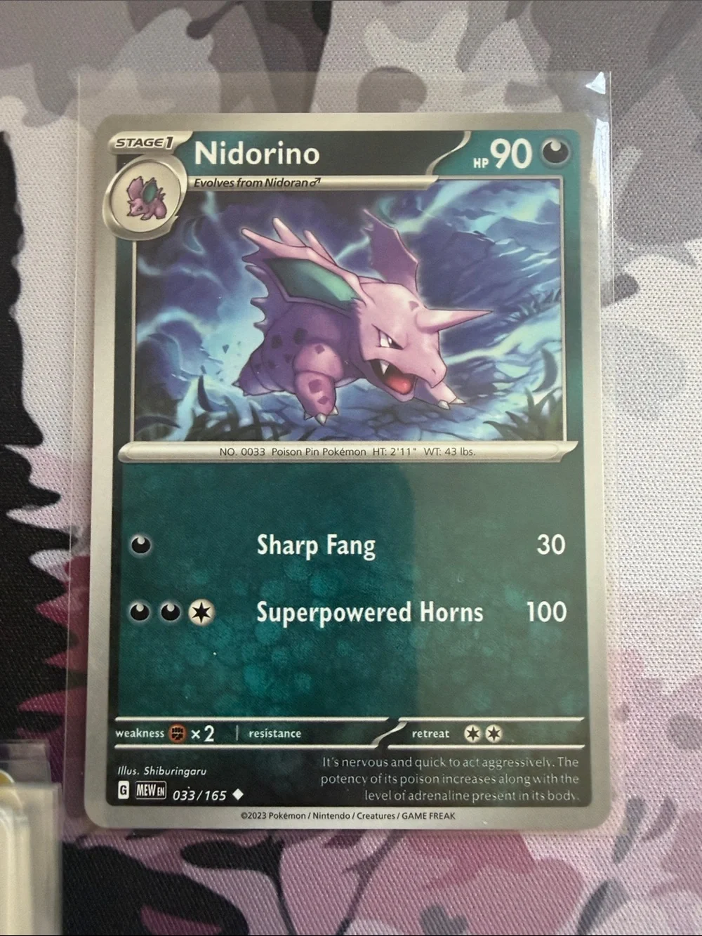 ☠️ Nidoran, Nidorino & Nidoking Evolution Pokémon 151 Lot | Reverse Holo ✨5/$25✨